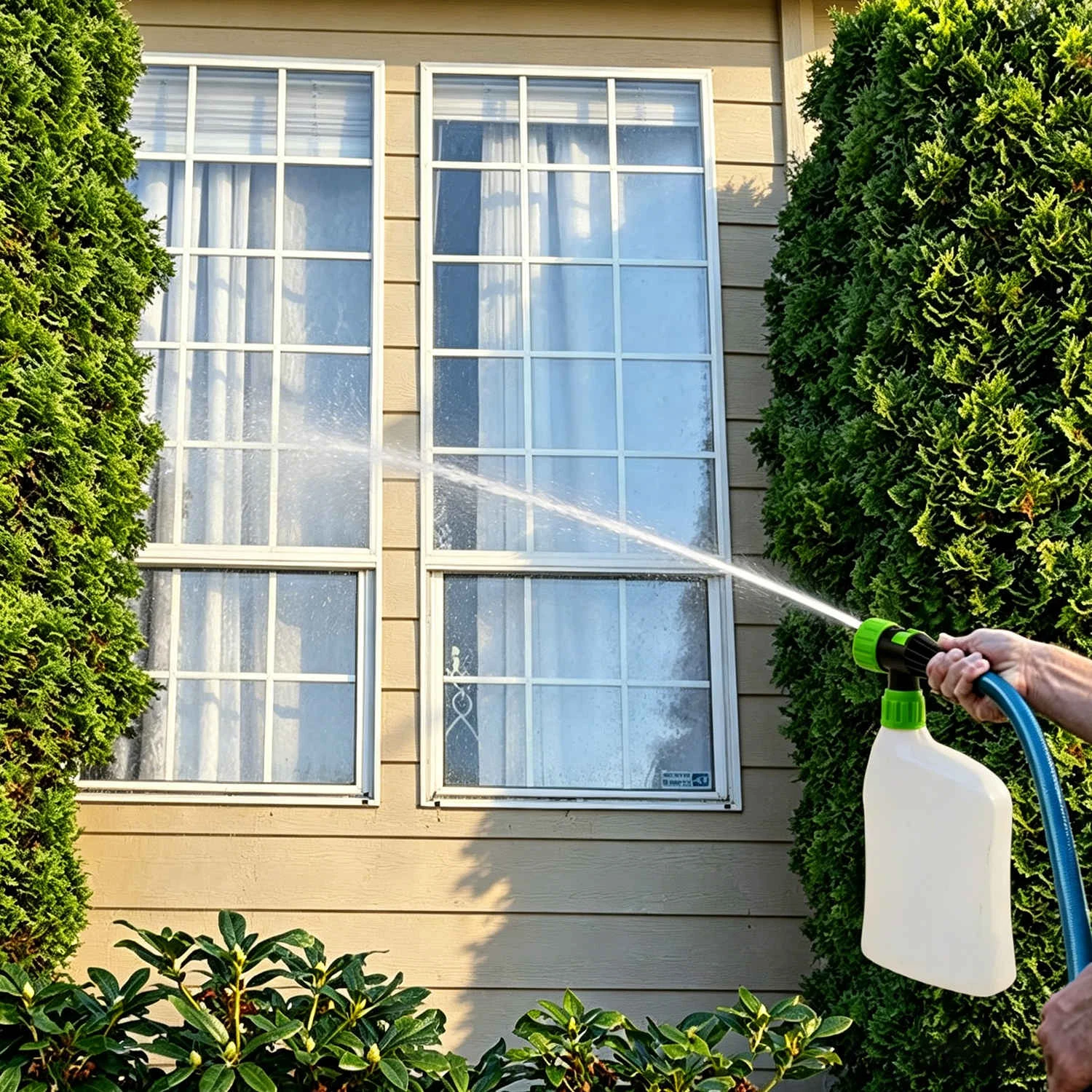 Pulv&eacute;risateur d'extr&eacute;mit&eacute; de tuyau longue Distance avec Jet Spray pour le nettoyage ext&eacute;rieur de pelouse de jardin