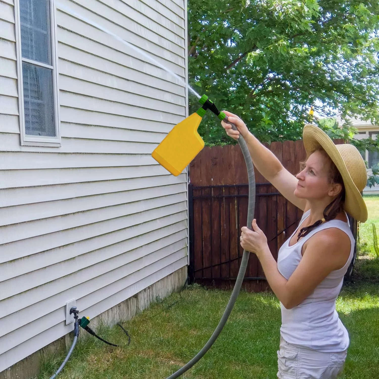 Pulv&eacute;risateur d'extr&eacute;mit&eacute; de tuyau longue Distance avec Jet Spray pour le nettoyage ext&eacute;rieur de pelouse de jardin