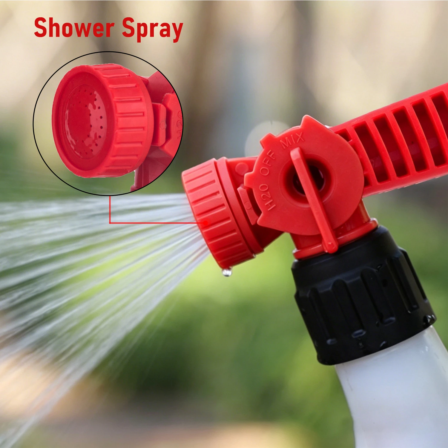 Pulv&eacute;risateur d'extr&eacute;mit&eacute; de tuyau d'arrosage avec jet de douche pour arrosage d'engrais liquide, lutte antiparasitaire