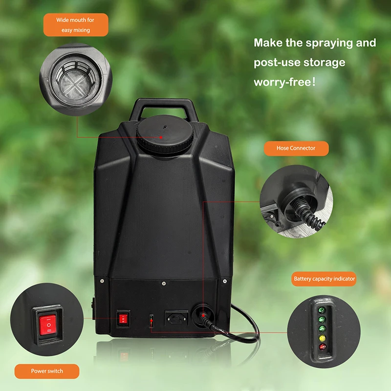 Kobold 20L pulv&eacute;risateur &agrave; dos &eacute;lectrique pulv&eacute;risateur aliment&eacute; par batterie rechargeable pour la d&eacute;sinfection de jardin de pelouse agricole (moulage par soufflage)