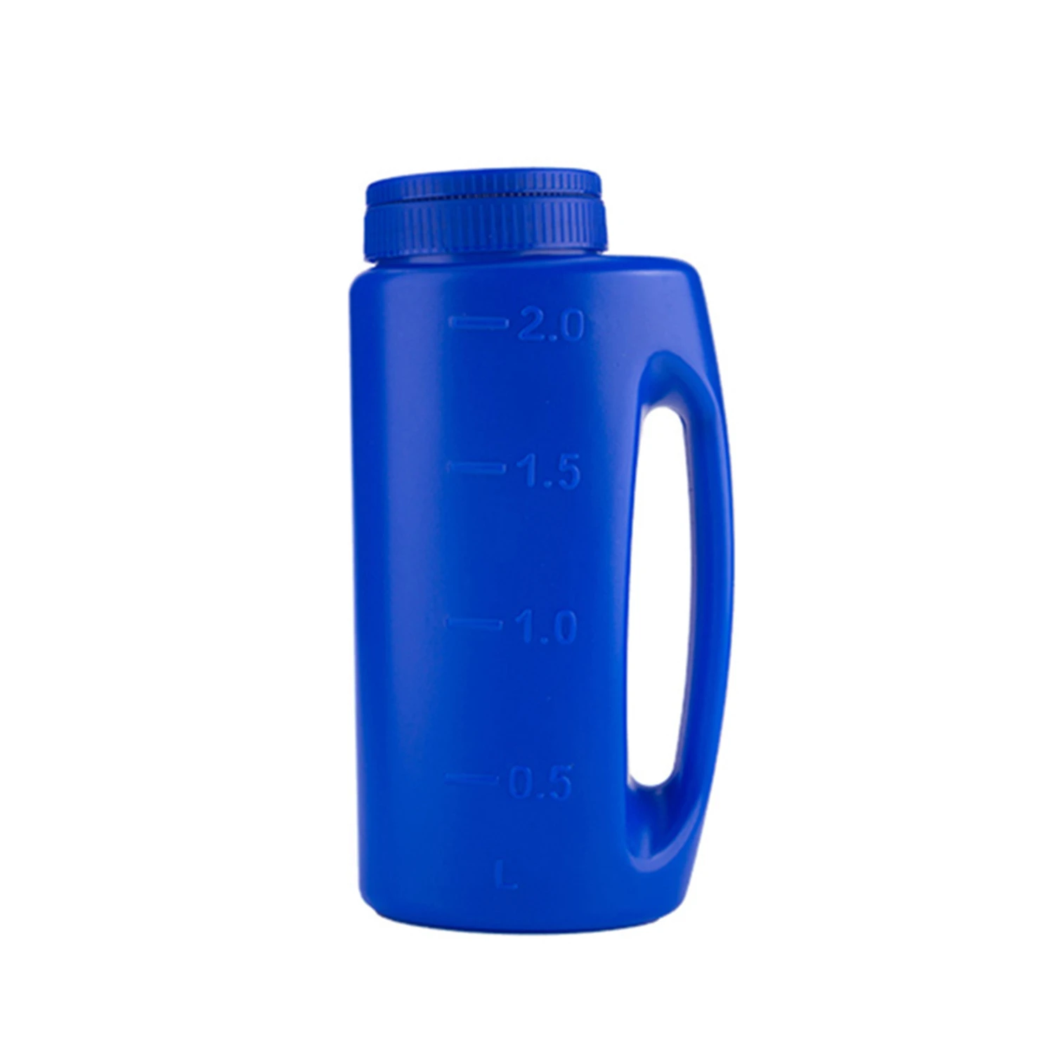 Bouteille d'&eacute;pandage portative de 2l, avec ouvertures de trous r&eacute;glables, pour graines de pelouse, sel fondant, mauvaises herbes et &eacute;pandeur d'aliments