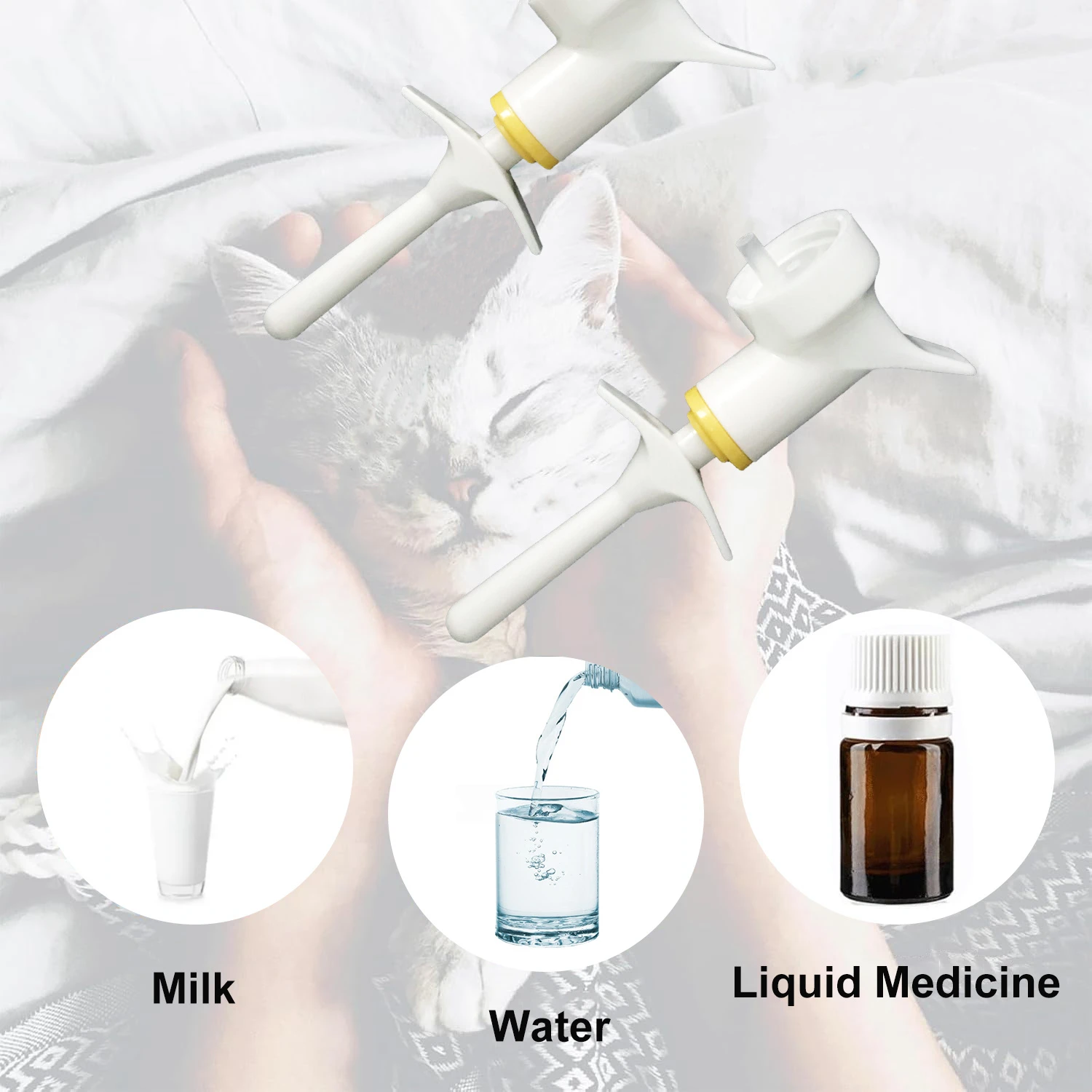 D&eacute;clencheur de pompe d'alimentation de liquide de distributeur v&eacute;t&eacute;rinaire de Dosage de 1ML pour les animaux de compagnie