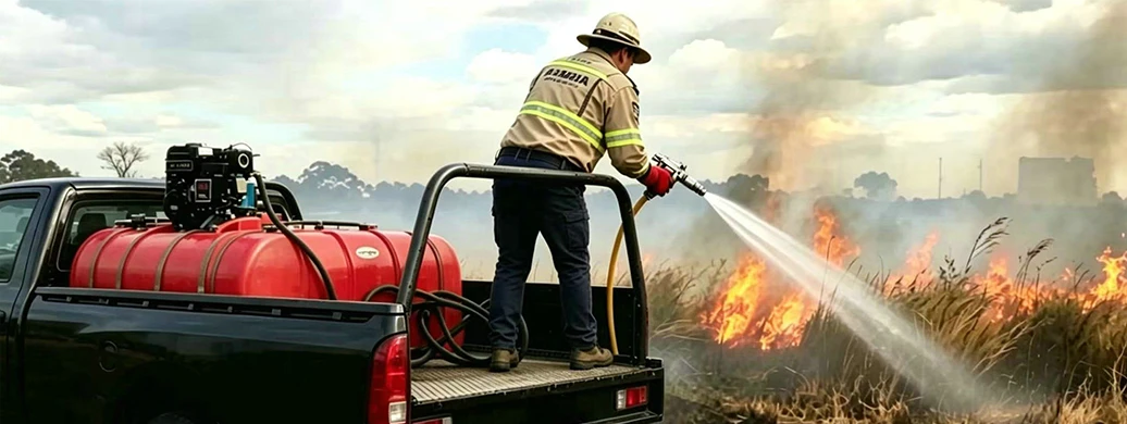 Pistolet pulv&eacute;risateur 800 PSI &ndash; Application efficace dans la lutte contre les incendies de for&ecirc;t