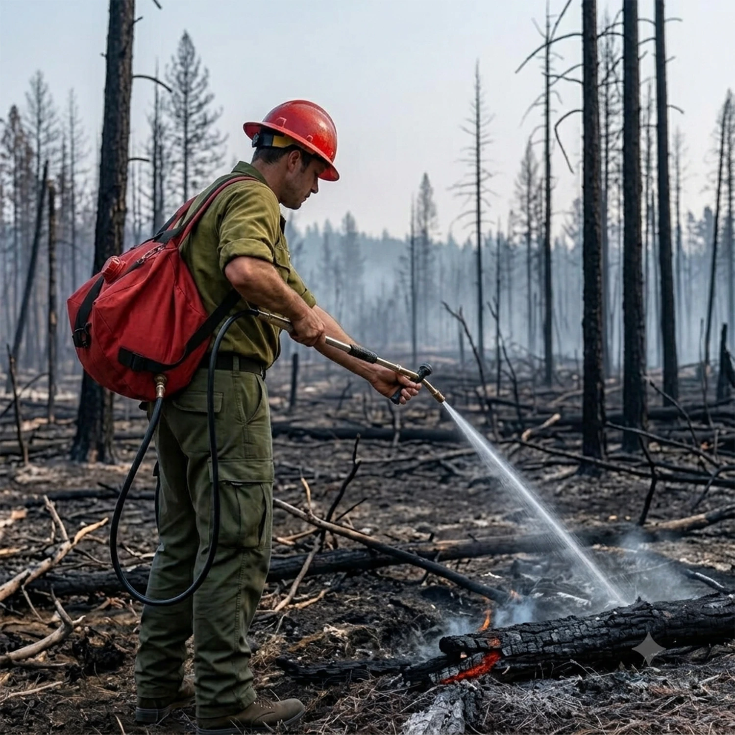 Sac &agrave; dos Double couche 20L, sac de lutte contre l'incendie pour ferme foresti&egrave;re, r&eacute;ponse d'urgence aux incendies