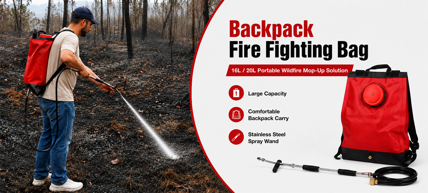 Sac à dos Portable de lutte contre l'incendie, 20l, avec coussin rembourré, pour la lutte contre les incendies de forêt