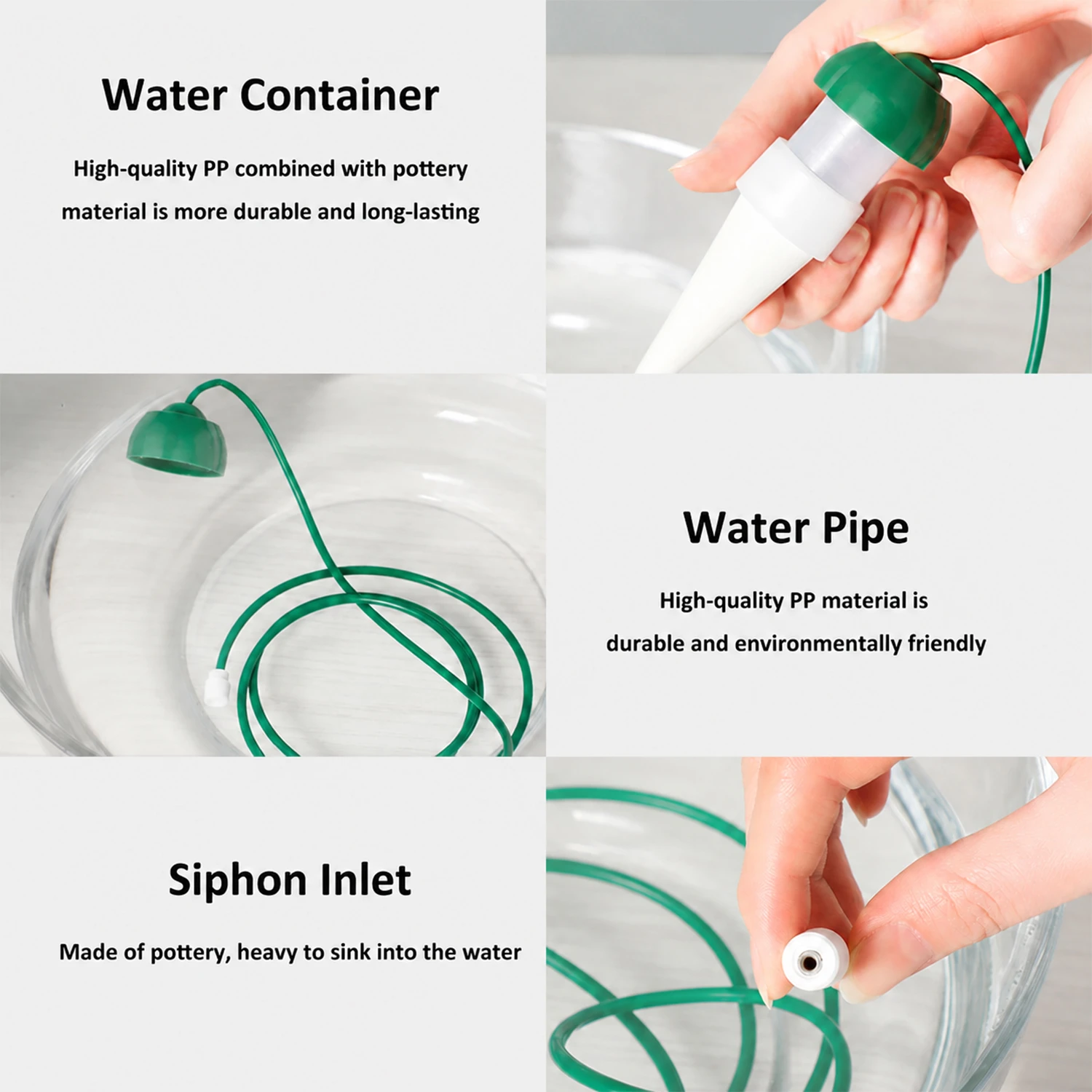 Abreuvoirs automatiques pour plantes, pointes d'arrosage automatique pour plantes d'int&eacute;rieur et d'ext&eacute;rieur (grandes)