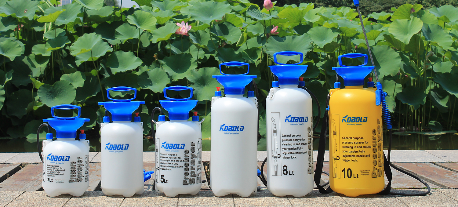 Pulvérisateur à pression 3L avec trémie pour pelouse de jardin domestique