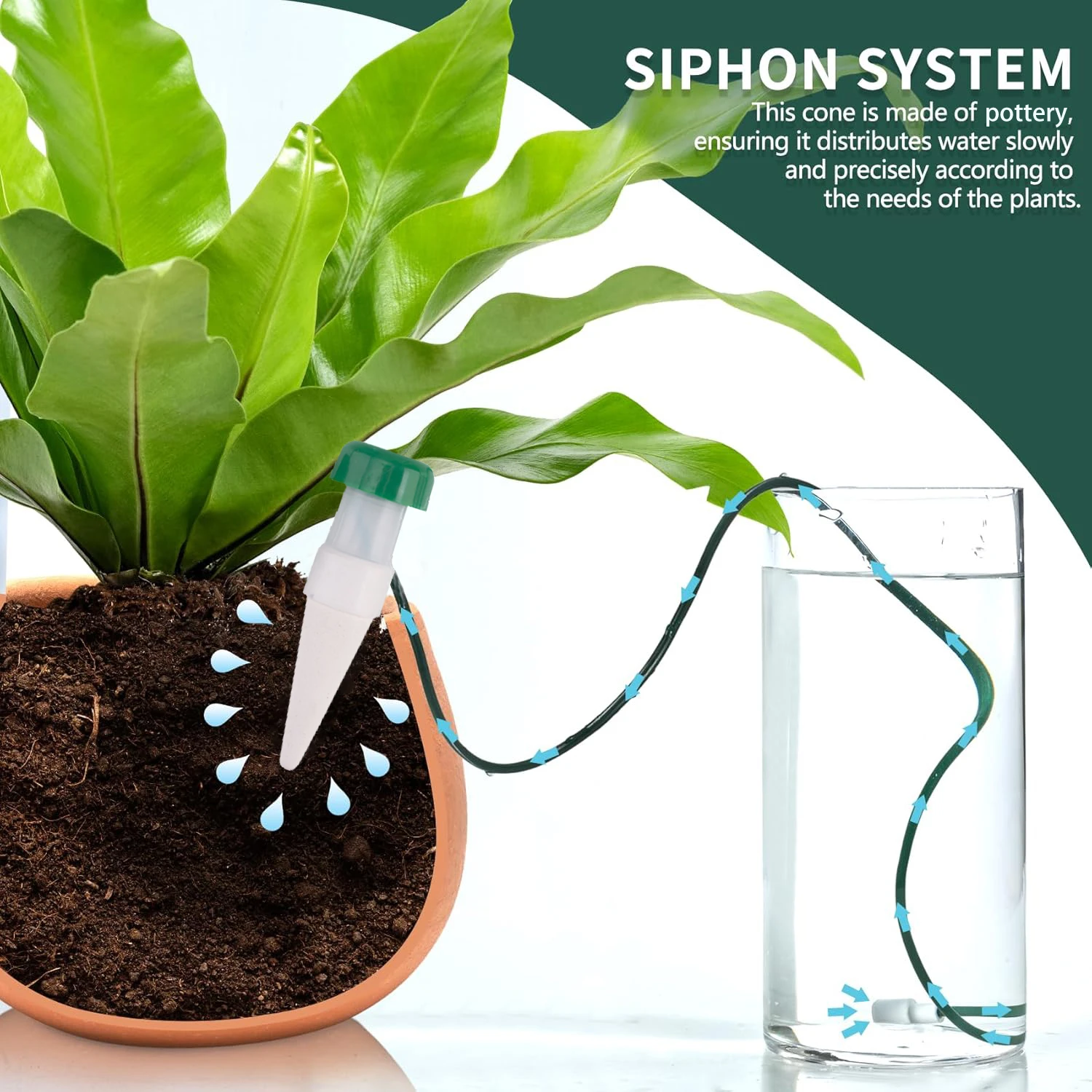 Abreuvoir automatique pour plantes d'int&eacute;rieur et d'ext&eacute;rieur, syst&egrave;me d'arrosage de jardin (petit)