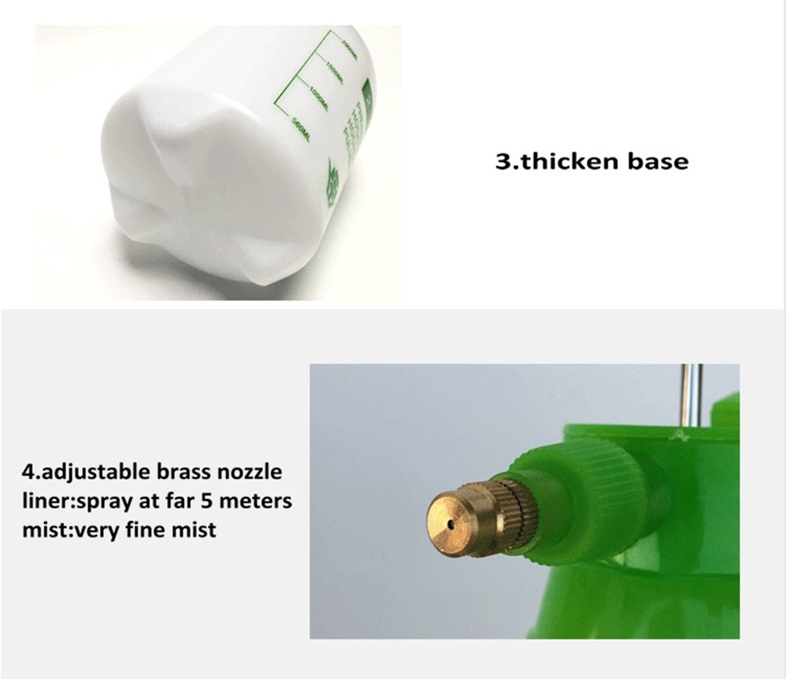 Pulvérisateur à pompe à pression de jardin de 1,5 L pour l'arrosage du nettoyage de la maison et du lavage de voiture