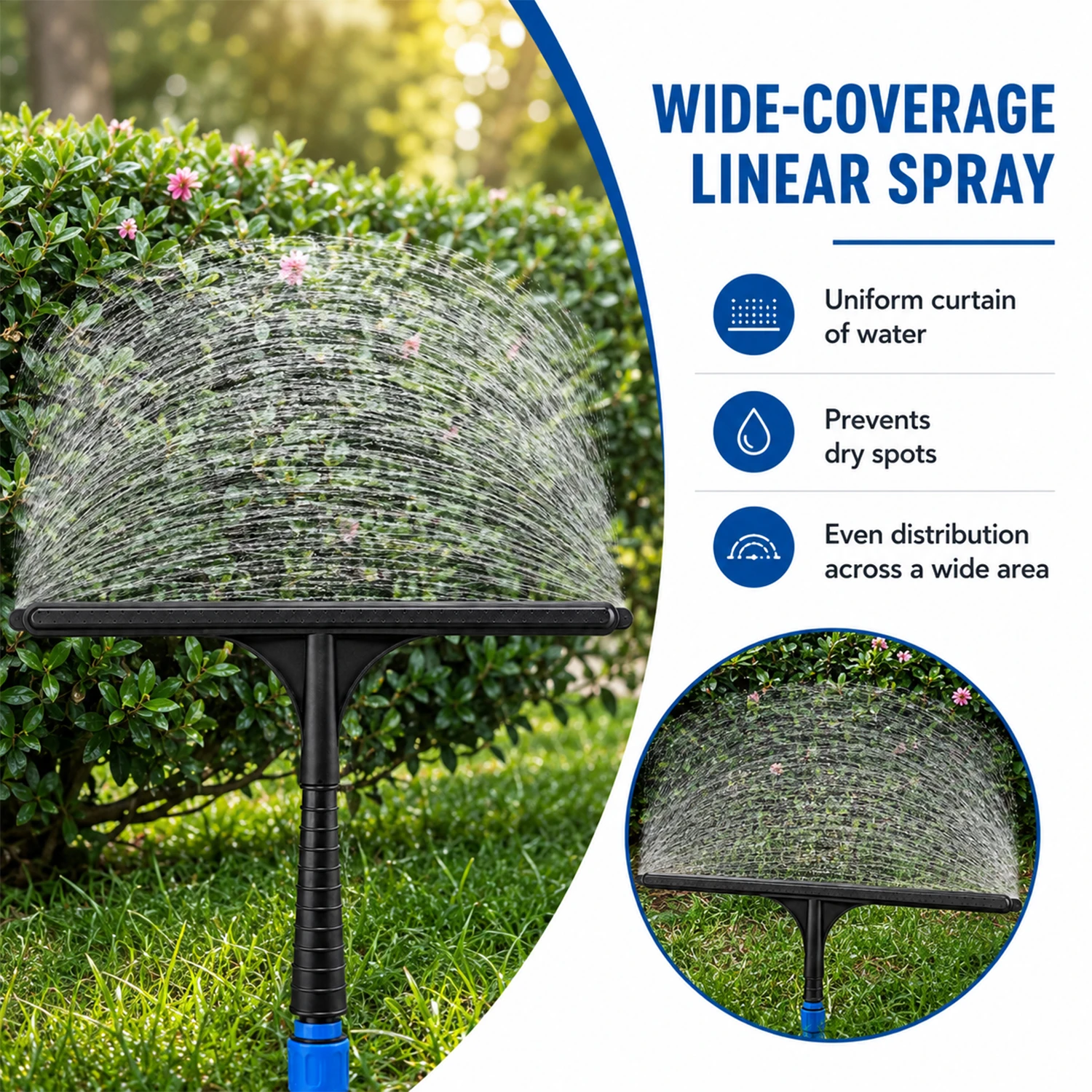 Adaptateur de buse de type T pour arrosoir, jardin, p&eacute;pini&egrave;re et irrigation agricole